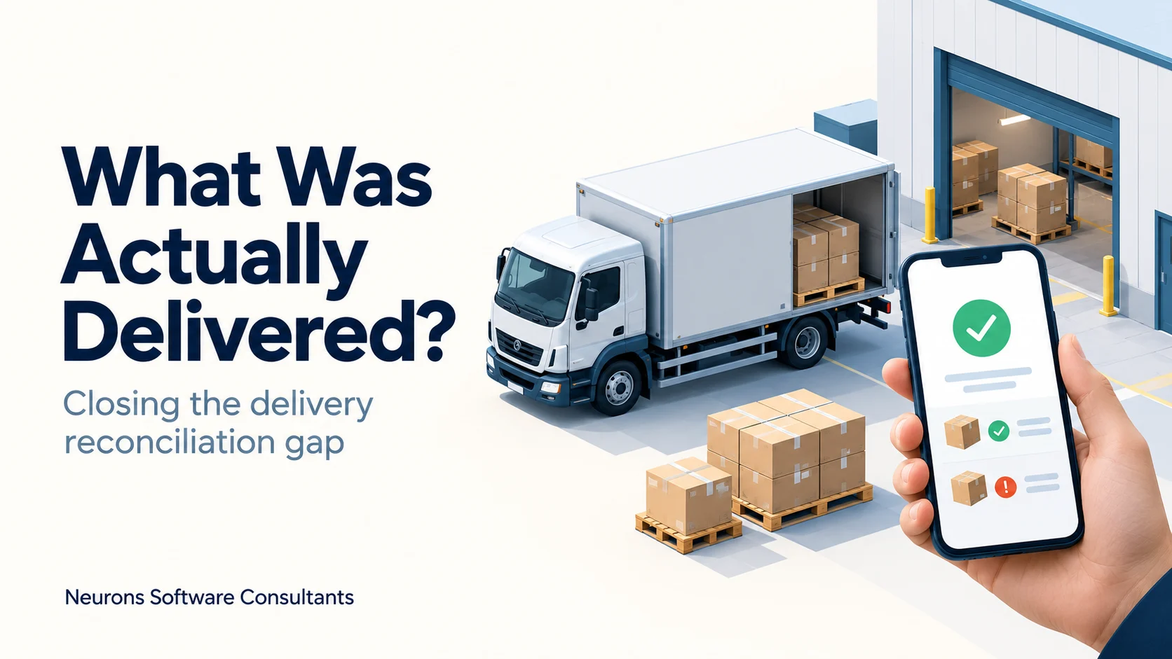 Close the delivery reconciliation gap